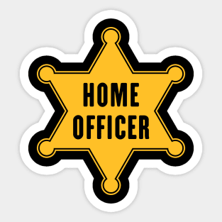 Home Officer (Small Office / Job / Work / Gold) Sticker